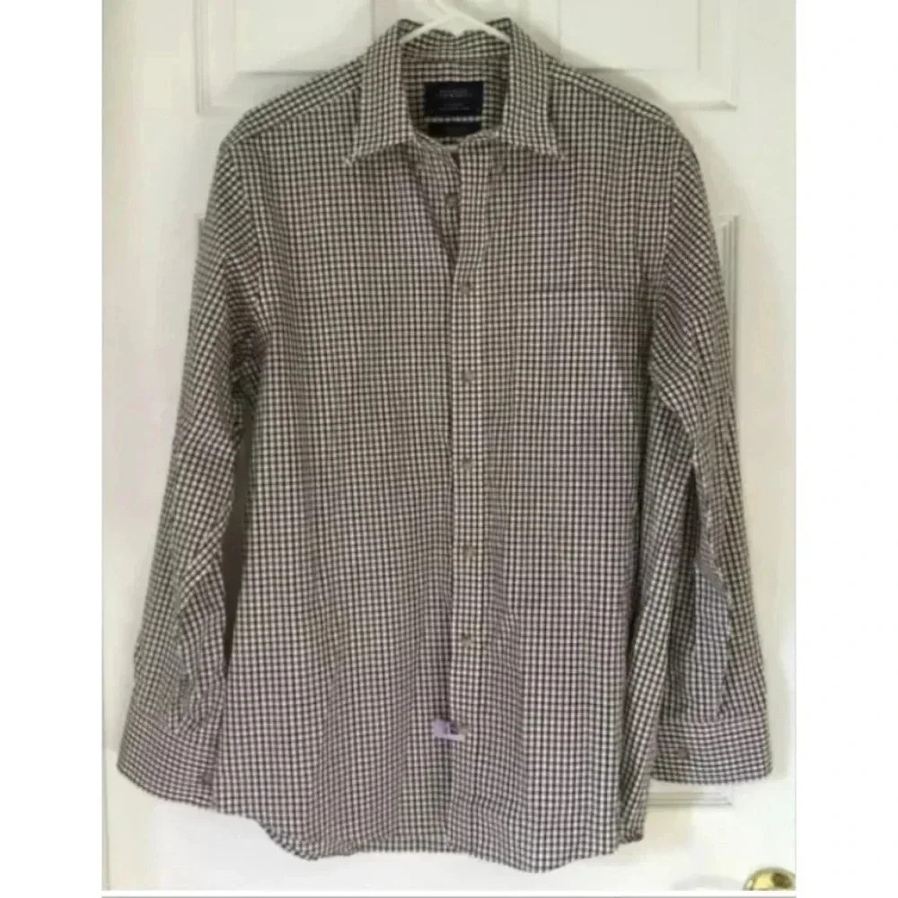 CHARLES TYRWHITT Weekend non iron L/S button down shirt medium euc